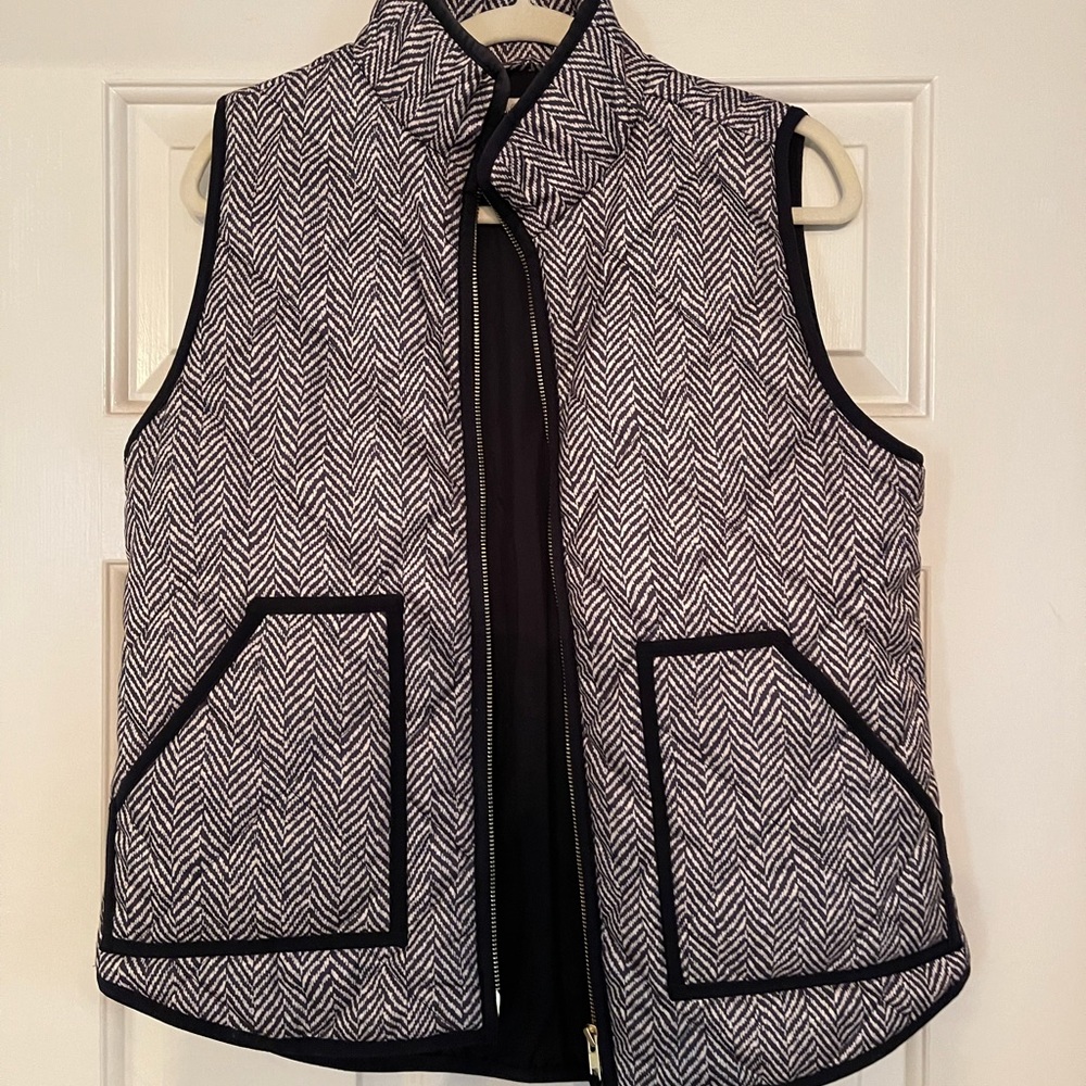 J CREW HERRINGBONE VEST